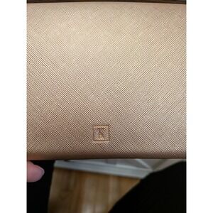 KROSSLON‎ Rose Gold Textured Clutch Wallet Wristlet Card Holder Organizer